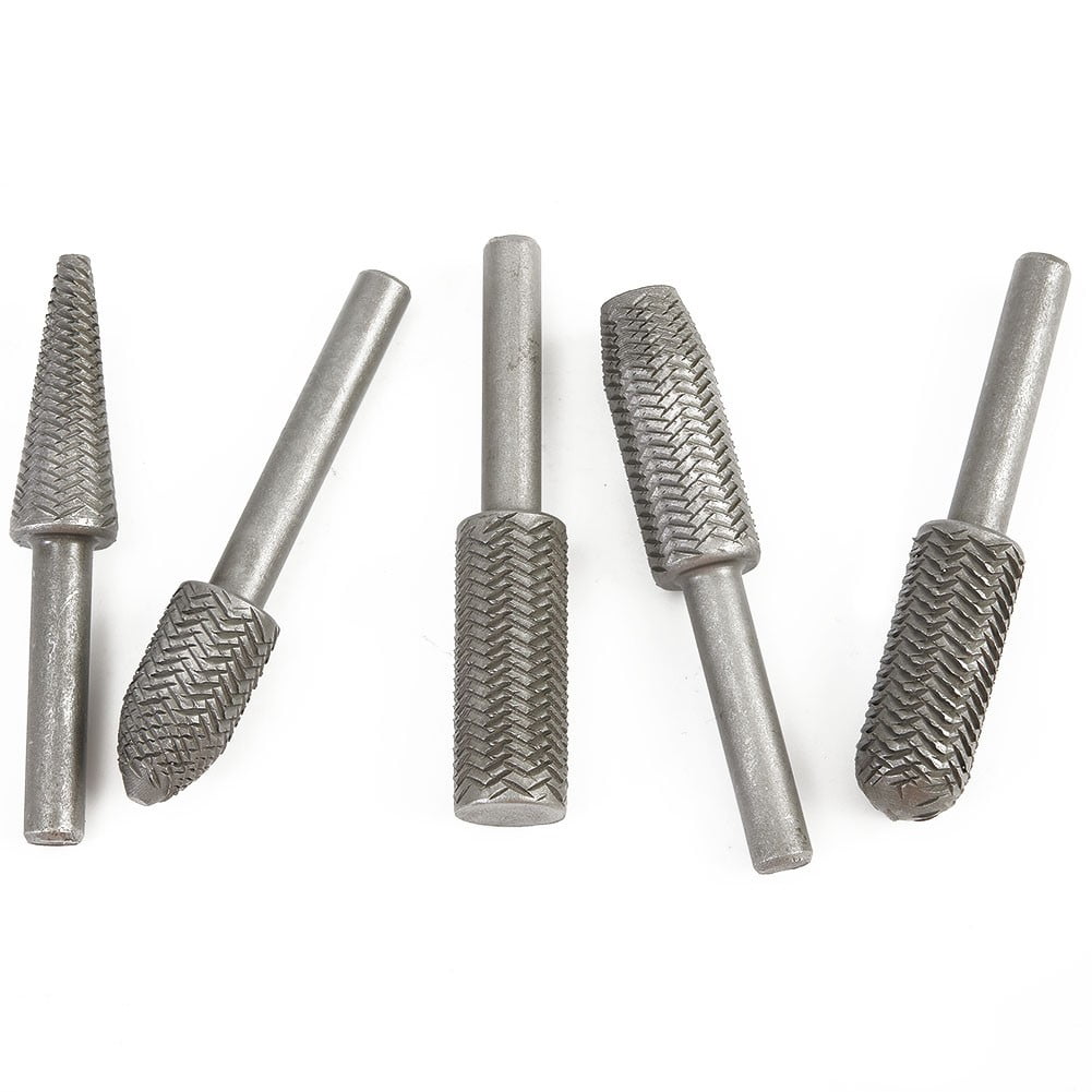 5Pcs Metal Cutter Drill Bits Rotary Files Bit Rasp Tungsten Carbide Burr Milling Cutter Drill Bit Set For V1189-LWWAL-20260327-04934