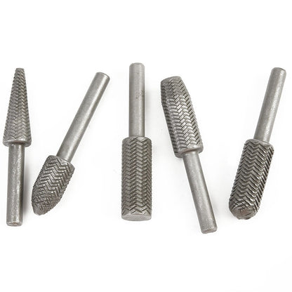 5Pcs Metal Cutter Drill Bits Rotary Files Bit Rasp Tungsten Carbide Burr Milling Cutter Drill Bit Set For V1189-LWWAL-20260327-04934