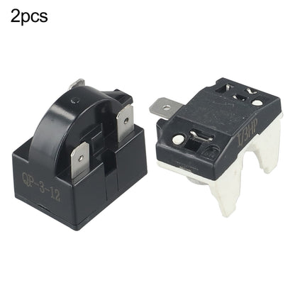 1 Set Refrigerator Ptc Starter Relay Replacement Compressor Overload Protector For Mini Fridges Coolers Easy V1189-LWWAL-20260327-04946