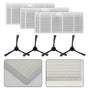 Side Brush and Filter Set Compatible with For GOOVI BR151 BR150 Vacuums V1189-LWWAL-20260327-04957