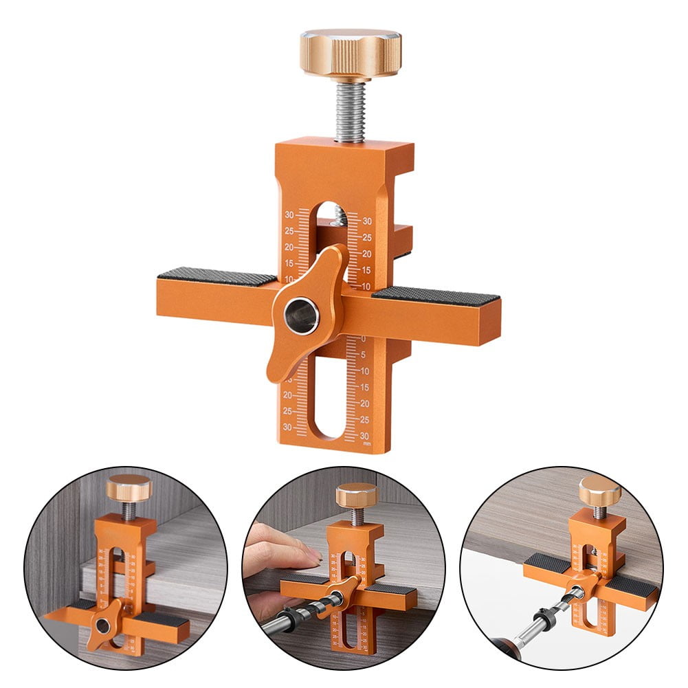 For Woodworking Cabinet Door Installation Mounting Jig Quick Positioning Panel Rebounding Device Drilling V1189-LWWAL-20260327-04964