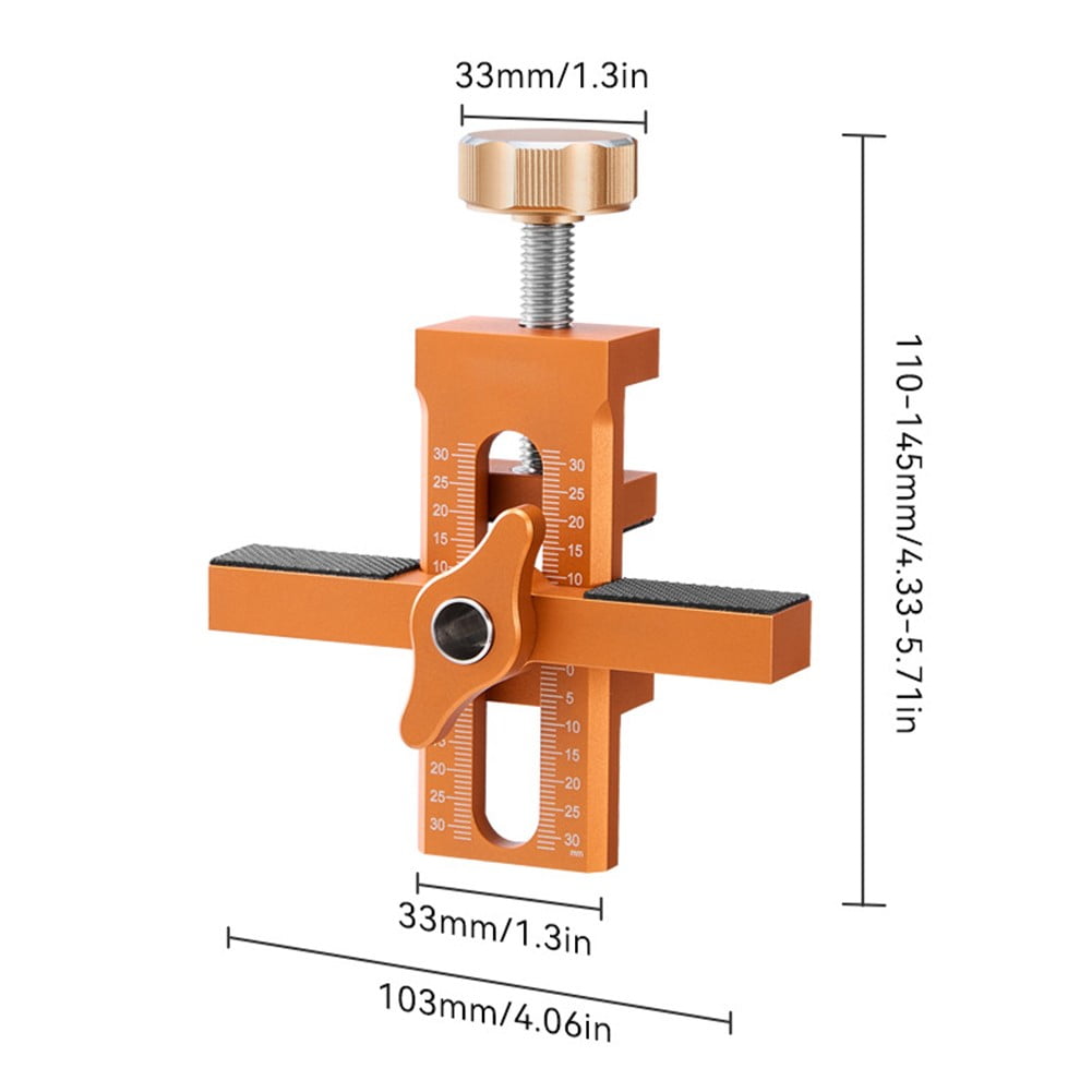 For Woodworking Cabinet Door Installation Mounting Jig Quick Positioning Panel Rebounding Device Drilling V1189-LWWAL-20260327-04964