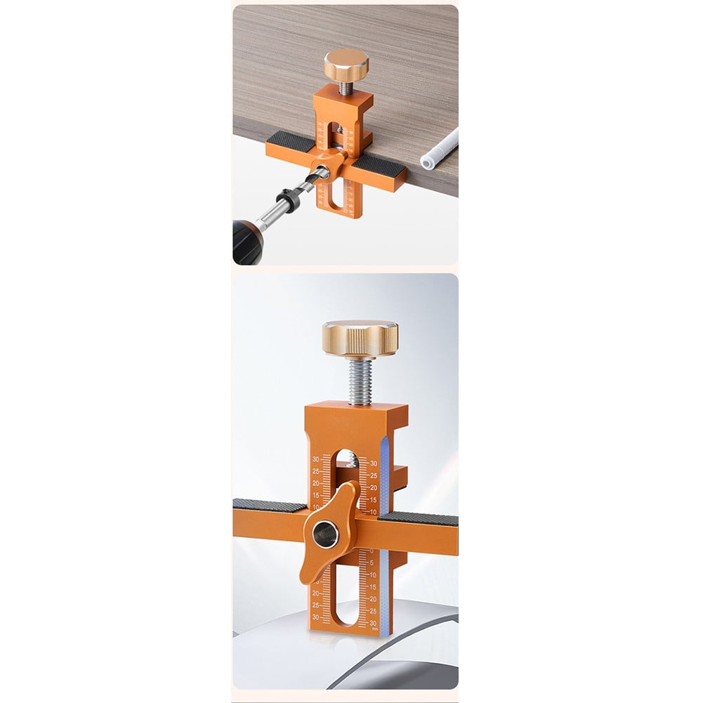 For Woodworking Cabinet Door Installation Mounting Jig Quick Positioning Panel Rebounding Device Drilling V1189-LWWAL-20260327-04964