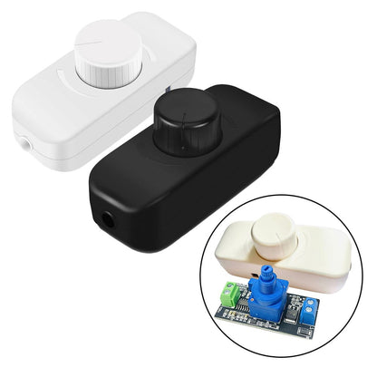 Inline Dimmer Switch For 12V 24V Led Lights Frequency Adjustable Push On/Off Rotary Control For Smooth V1189-LWWAL-20260327-04976