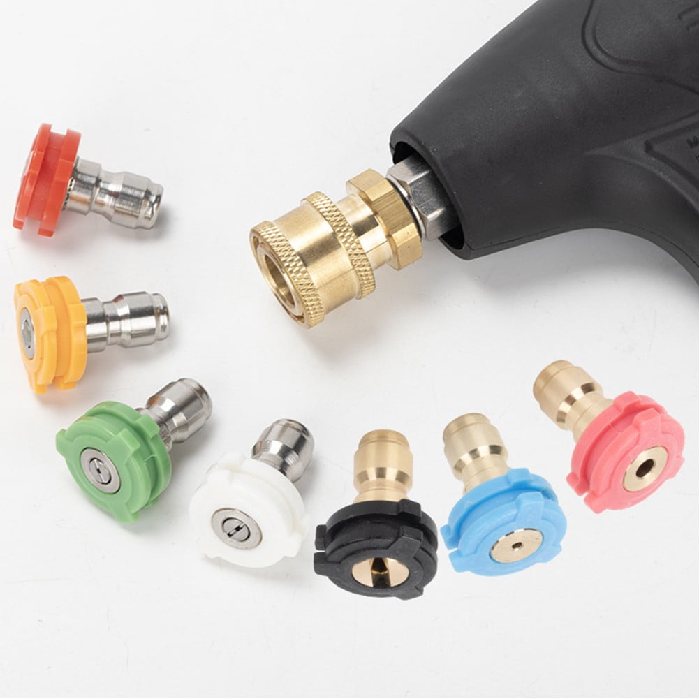 Car Washing Machine 1/4 Nozzle High Pressure Nozzle Fan-Shaped Quick Fittings 1 mm V1189-LWWAL-20260327-04996