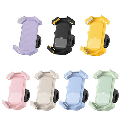Adjustable Motorcycle Phone Holder With Silicone Protection For Secure Locking Black V1189-LWWAL-20260327-05009