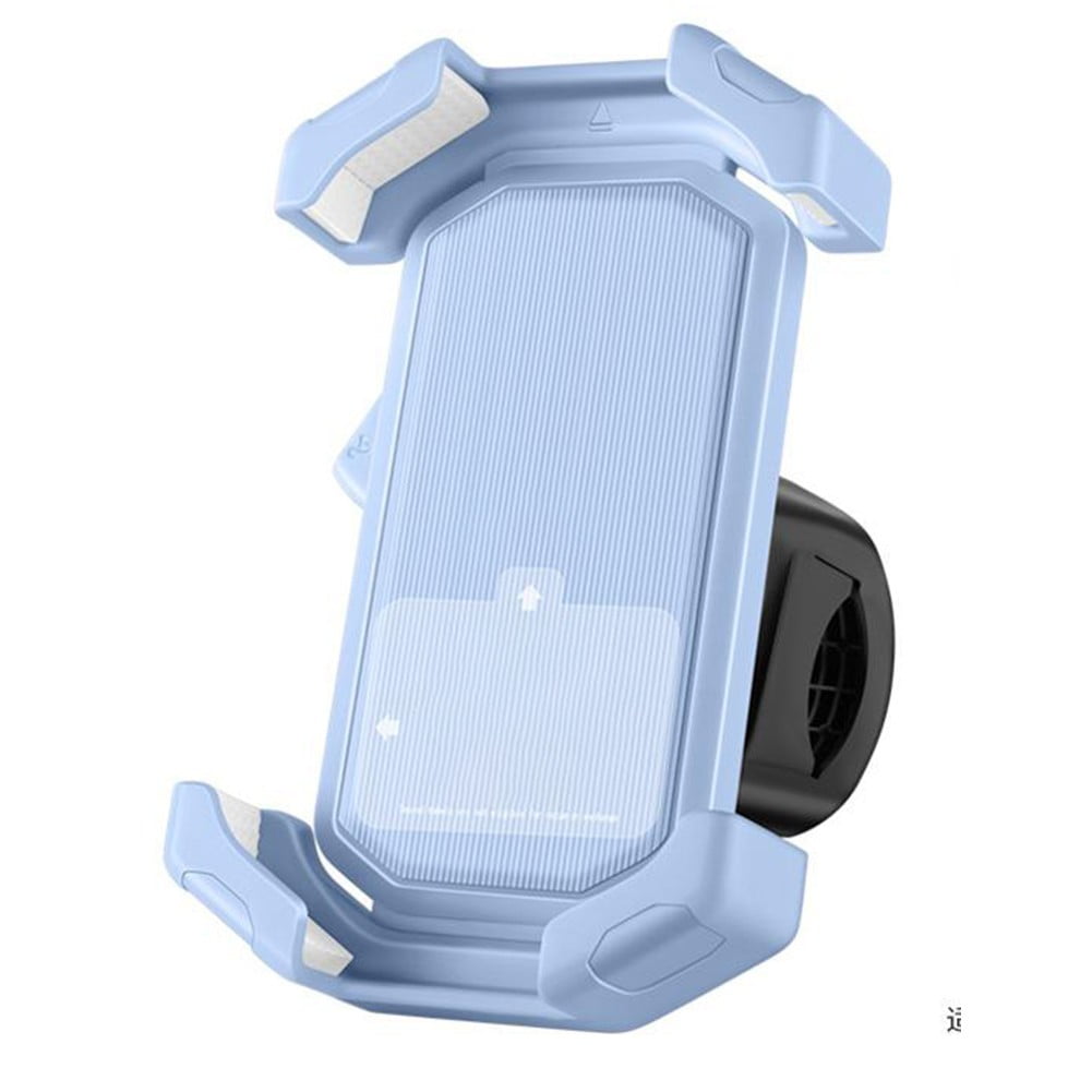 Adjustable Motorcycle Phone Holder With Silicone Protection For Secure Locking Light blue V1189-LWWAL-20260327-05012