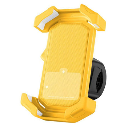 Adjustable Motorcycle Phone Holder With Silicone Protection For Secure Locking Yellow V1189-LWWAL-20260327-05015