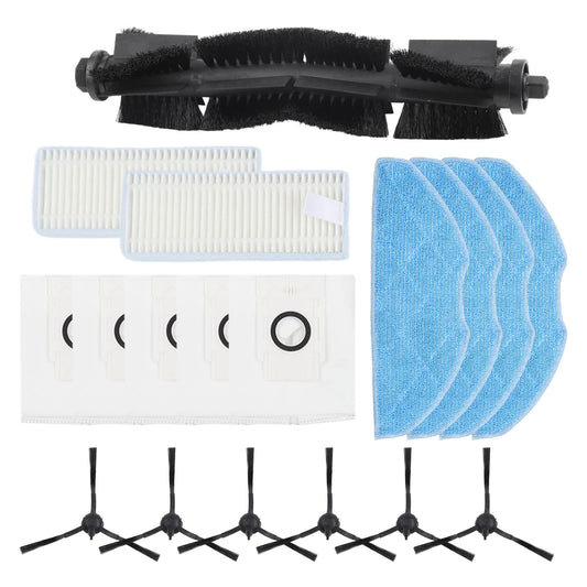 18Pcs/Set Dust Bag Kit For 360 For Botslab S8 Plus Vacuum Cleaner Main Side Brush Filter Mop Cloth Sweeper V1189-LWWAL-20260327-05020