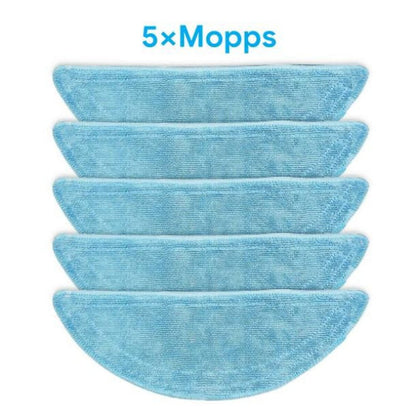 5Pcs Mop Cloth Mopping Cloths For Tesvor M1 S6 S4 Vacuum Cleaner Washable Replacement Mops Pad Sweeping Parts V1189-LWWAL-20260327-05041