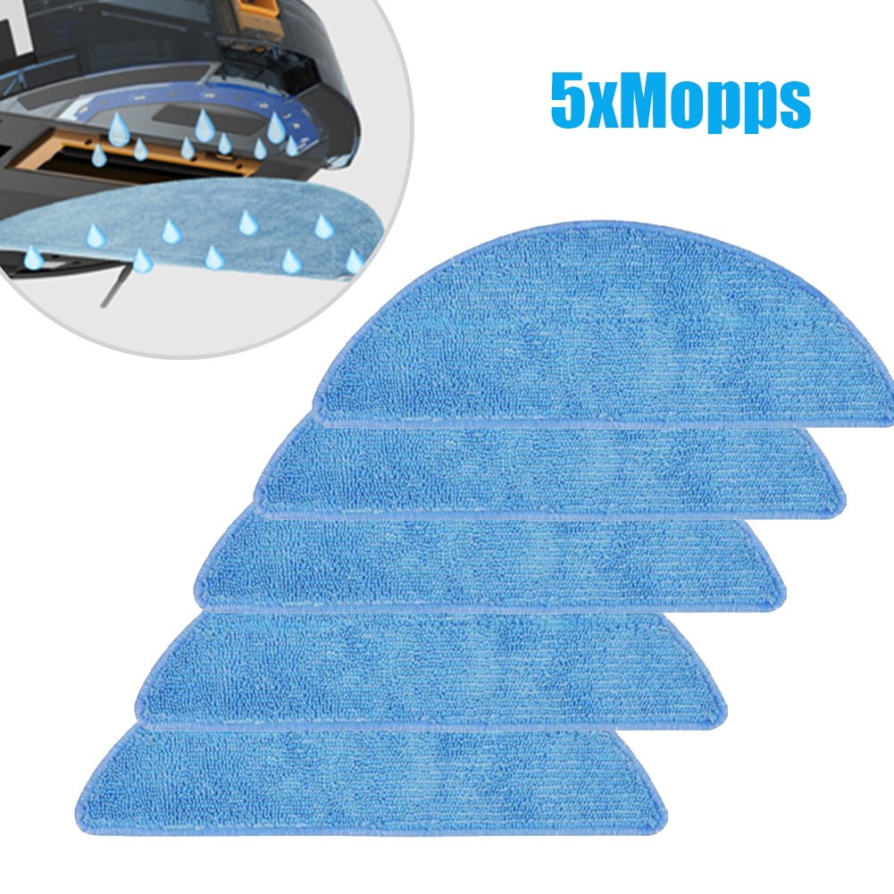 5Pcs Mop Cloth Mopping Cloths For Tesvor M1 S6 S4 Vacuum Cleaner Washable Replacement Mops Pad Sweeping Parts V1189-LWWAL-20260327-05041