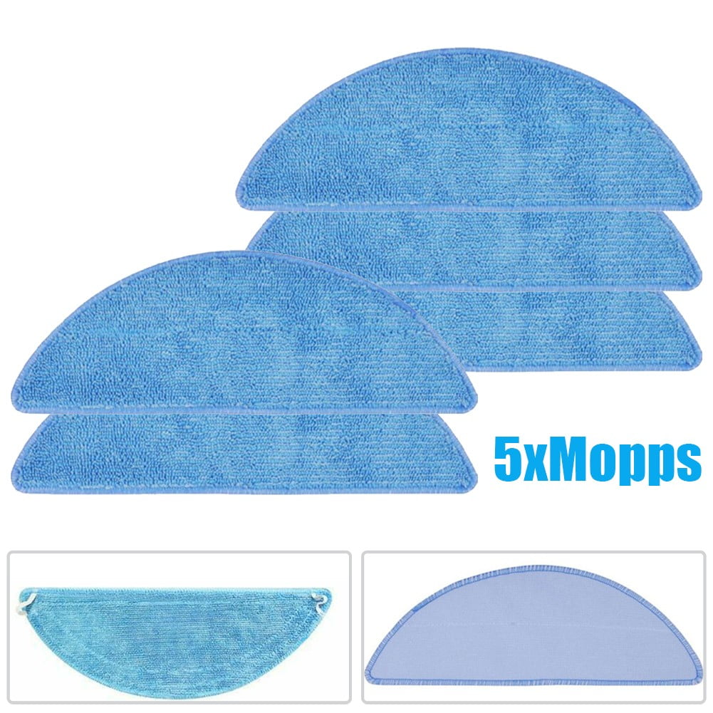 5Pcs Mop Cloth Mopping Cloths For Tesvor M1 S6 S4 Vacuum Cleaner Washable Replacement Mops Pad Sweeping Parts V1189-LWWAL-20260327-05041