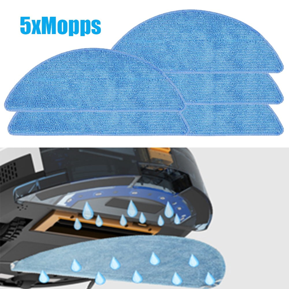 5Pcs Mop Cloth Mopping Cloths For Tesvor M1 S6 S4 Vacuum Cleaner Washable Replacement Mops Pad Sweeping Parts V1189-LWWAL-20260327-05041