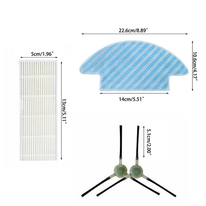 Side Brush Robot Vacuum Cleaner Accessories Robot Replacement Sweeper Tools Mop Pad Replacement Part Filters V1189-LWWAL-20260327-05044