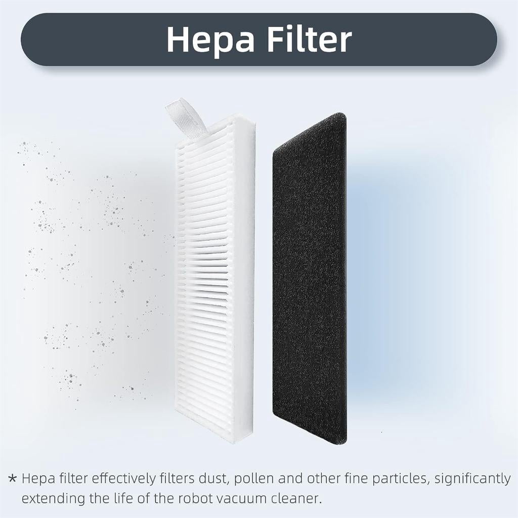 Sweeper HEPA Filter Vacuum Roller Brush Side Brush Mopping Pads Replacement for G8000 G8000Pro Sweeping Robot V1189-LWWAL-20260327-05061