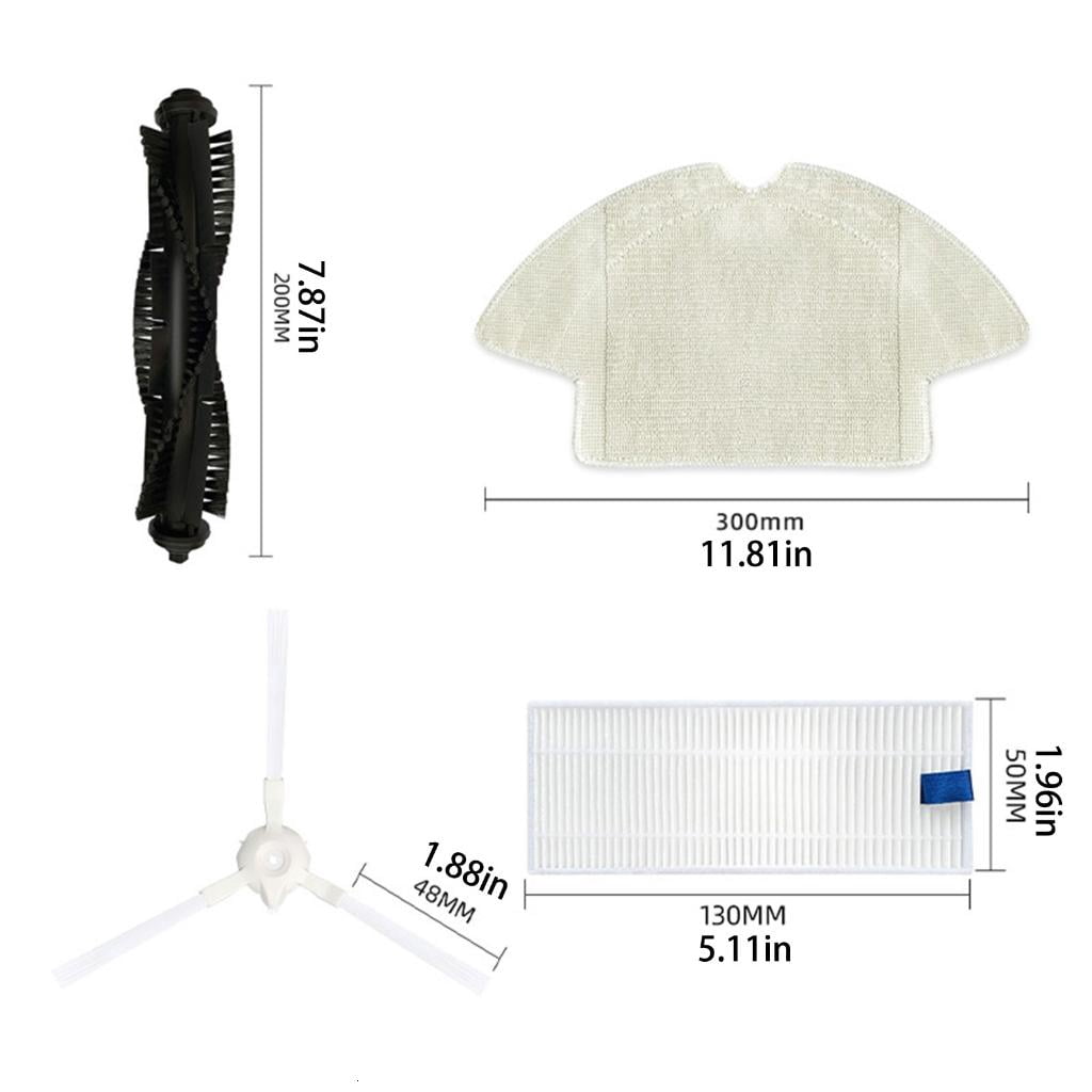 Side Brush Robot Vacuum Accessory Robot Replacement Sweeper Tools Mop Pad Replacement Part Filter for 360 V1189-LWWAL-20260327-05064