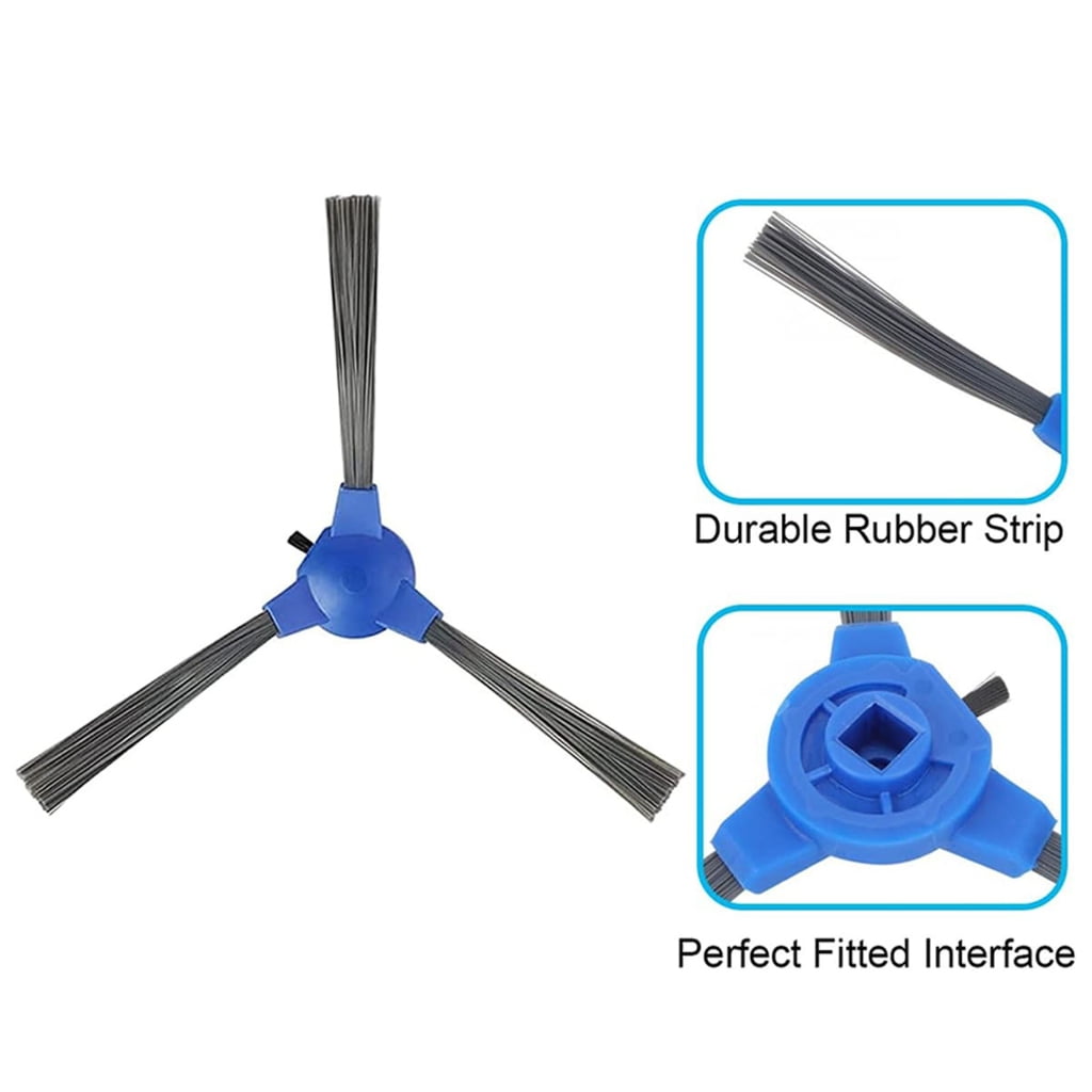 BQBQERT 10 Pack Replacement Side Brushes Tool Easy Installation Sweeper Part Suitable for 11S 30C Robot Vacuum V1189-LWWAL-20260327-05065