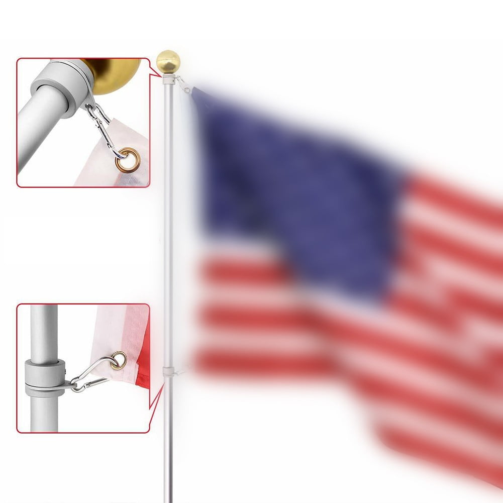 2pcs Flag Pole Ring Aluminum Alloy for 0.75-1 in Pole 360 degrees Rotating Anti-Wrap V1189-LWWAL-20260327-05076