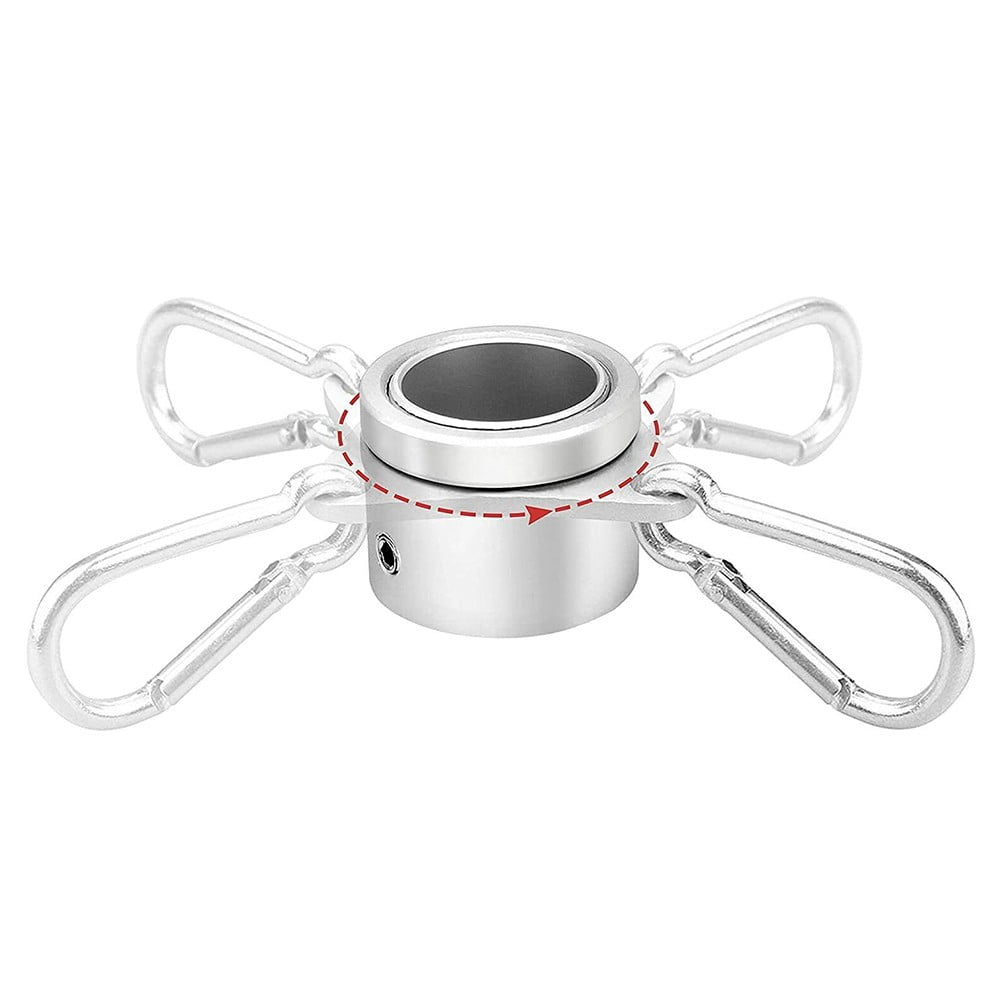2pcs Flag Pole Ring Aluminum Alloy for 0.75-1 in Pole 360 degrees Rotating Anti-Wrap V1189-LWWAL-20260327-05076
