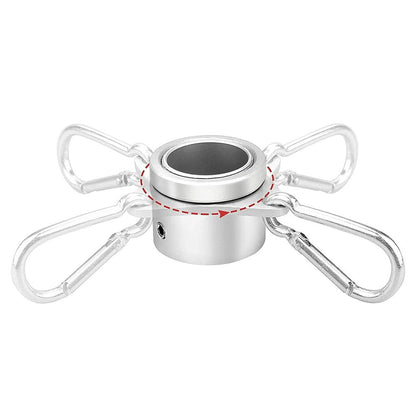 2pcs Flag Pole Ring Aluminum Alloy for 0.75-1 in Pole 360 degrees Rotating Anti-Wrap V1189-LWWAL-20260327-05076