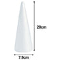 Lierteer Styrofoam Foam Cones Polystyrene for Crafts DIY Painting Triangle Tree 20cmX7.9cm V1189-LWWAL-20260327-05089