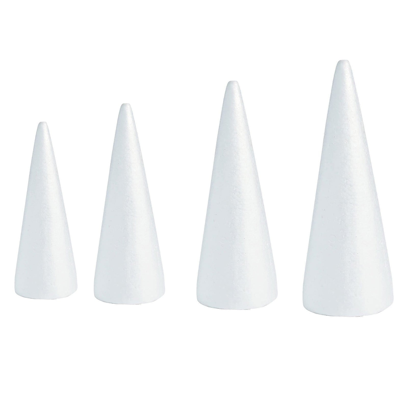 Lierteer Styrofoam Foam Cones Polystyrene for Crafts DIY Painting Triangle Tree 20cmX7.9cm V1189-LWWAL-20260327-05089