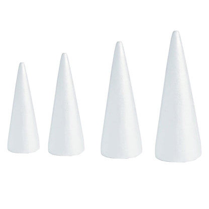 Lierteer Styrofoam Foam Cones Polystyrene for Crafts DIY Painting Triangle Tree 20cmX7.9cm V1189-LWWAL-20260327-05089