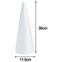 Lierteer Styrofoam Foam Cones Polystyrene for Crafts DIY Painting Triangle Tree 30cmX11.5cm V1189-LWWAL-20260327-05090