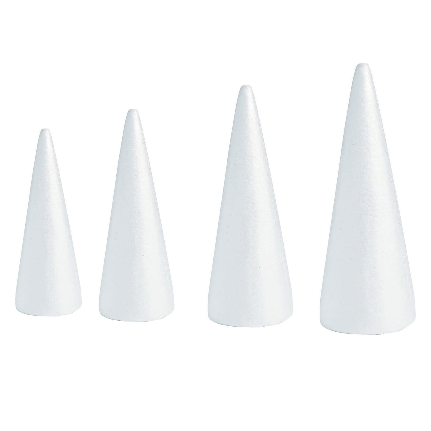 Lierteer Styrofoam Foam Cones Polystyrene for Crafts DIY Painting Triangle Tree 30cmX11.5cm V1189-LWWAL-20260327-05090