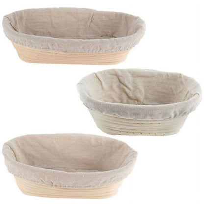 Lierteer Rattan Basket Bread Banneton Brotform Dough Proofing Proving Rattan Multi-Sizes 17*12*6 cm V1189-LWWAL-20260327-05095