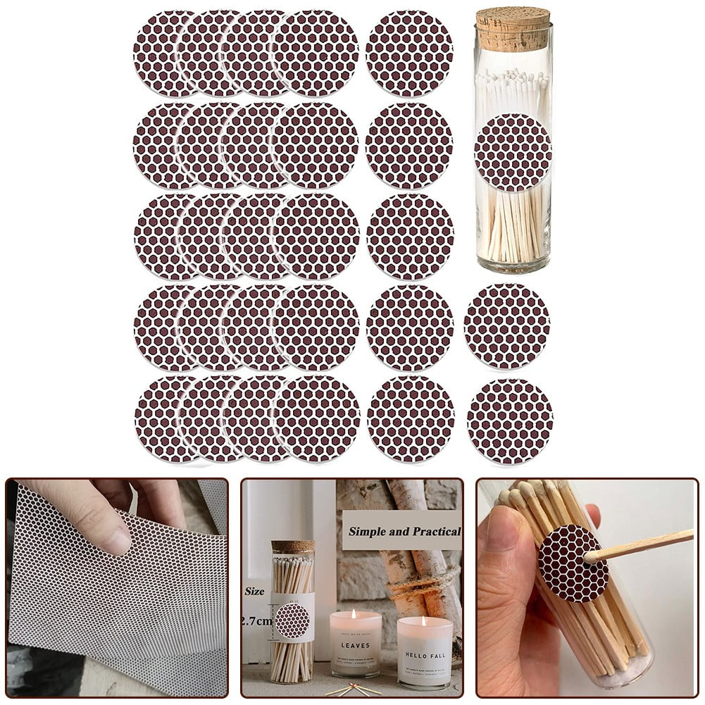 ALSLIAO Round Matches Sticker Strip Matchstick Paper Diy Striker Adhesive Accessories V1189-LWWAL-20260327-05102