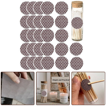 ALSLIAO Round Matches Sticker Strip Matchstick Paper Diy Striker Adhesive Accessories V1189-LWWAL-20260327-05102