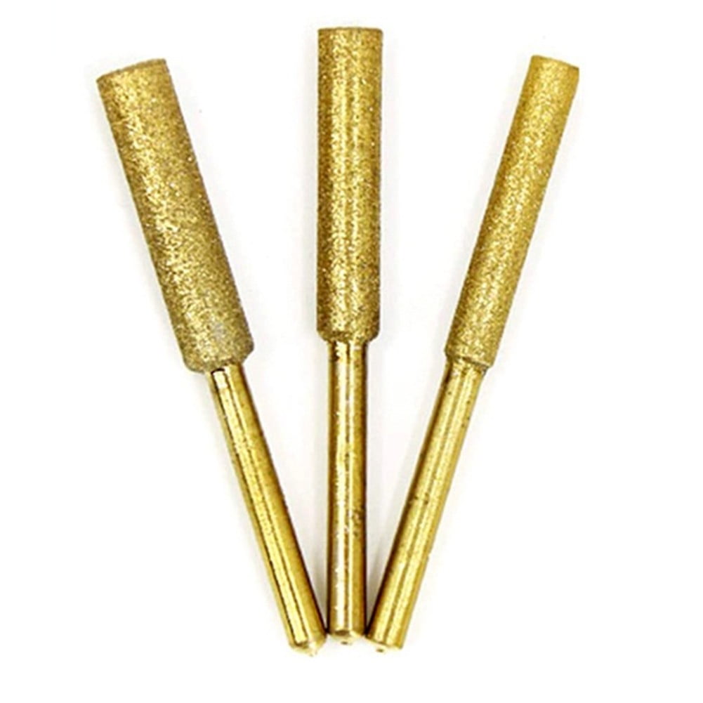 12Pcs Diamond Chainsaw Sharpener, High Hardness Titanium Plated Burr Grinding V1189-LWWAL-20260327-05107