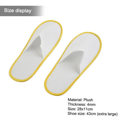 10Pairs Spa Hotel Guest Soft Slippers Closed Toe Disposable Travel Slipper V1189-LWWAL-20260327-05134