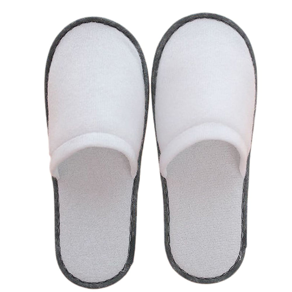 10Pairs Spa Hotel Guest Soft Slippers Closed Toe Disposable Travel Slipper V1189-LWWAL-20260327-05134