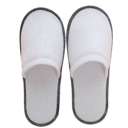 10Pairs Spa Hotel Guest Soft Slippers Closed Toe Disposable Travel Slipper V1189-LWWAL-20260327-05134