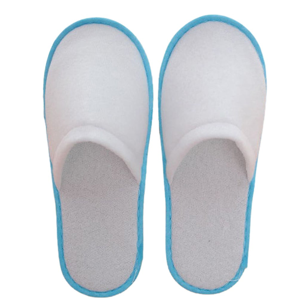10Pairs Spa Hotel Guest Soft Slippers Closed Toe Disposable Travel Slipper V1189-LWWAL-20260327-05134