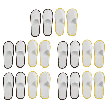 10Pairs Spa Hotel Guest Soft Slippers Closed Toe Disposable Travel Slipper V1189-LWWAL-20260327-05134