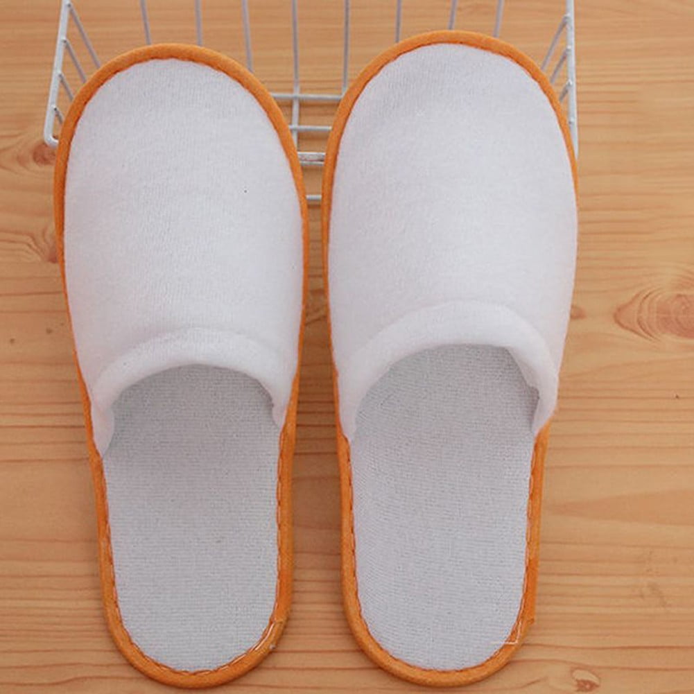 10Pairs Spa Hotel Guest Soft Slippers Closed Toe Disposable Travel Slipper V1189-LWWAL-20260327-05134