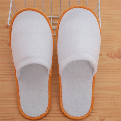 10Pairs Spa Hotel Guest Soft Slippers Closed Toe Disposable Travel Slipper V1189-LWWAL-20260327-05134