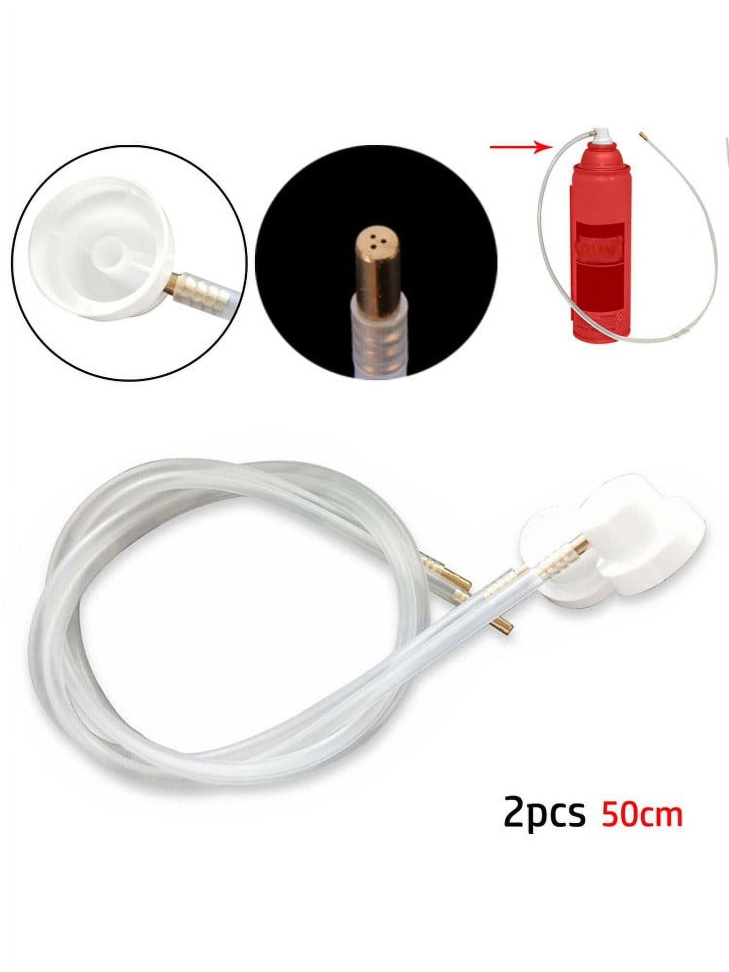2Pcs Fluid Film Nozzle Extension Hose for Aerosol Cans Spray 50Cm V1189-LWWAL-20260327-05142