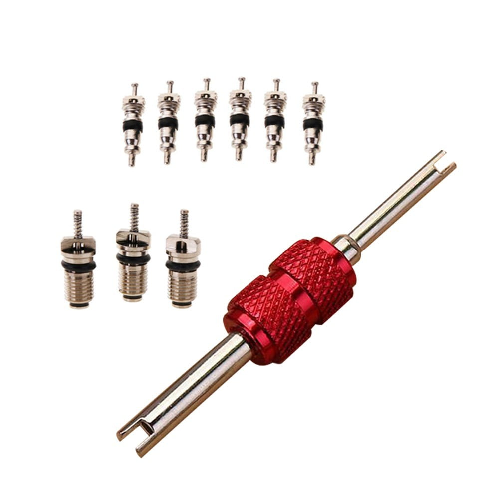 9Pcs Air Conditioning Valve Cores+1Pc Remover Tool A/C Repair Kit V1189-LWWAL-20260327-05144