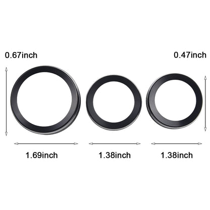 For Grand for Cherokee 2014-21 Black Aluminum Climate Volume Turn Knob Ring V1189-LWWAL-20260327-05145