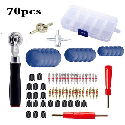 70Pcs 3 Sizes Car Truck Tire Repair Rubber Patch Tools Kit 32/42/58Mm W/ Roller V1189-LWWAL-20260327-05148