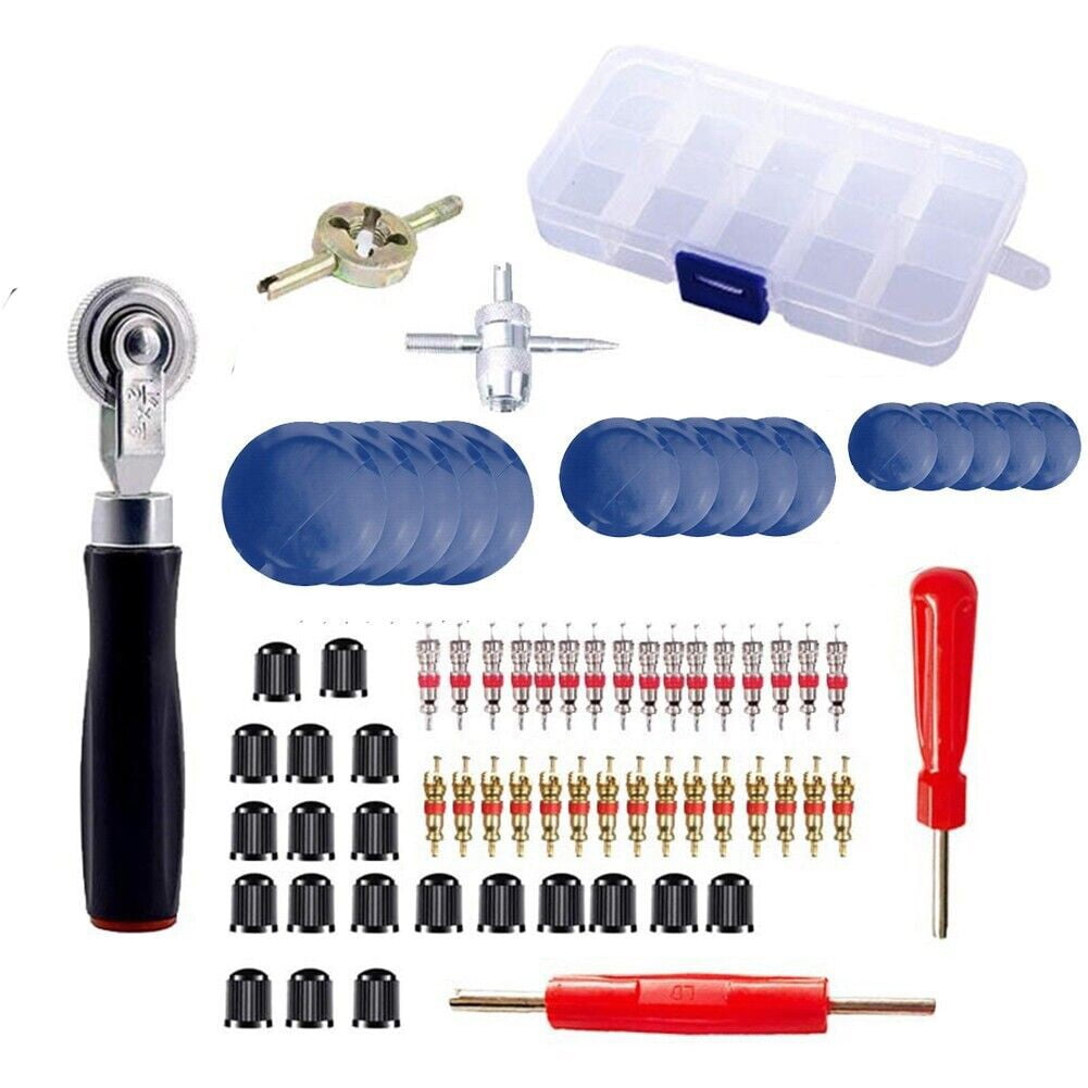 70Pcs 3 Sizes Car Truck Tire Repair Rubber Patch Tools Kit 32/42/58Mm W/ Roller V1189-LWWAL-20260327-05148