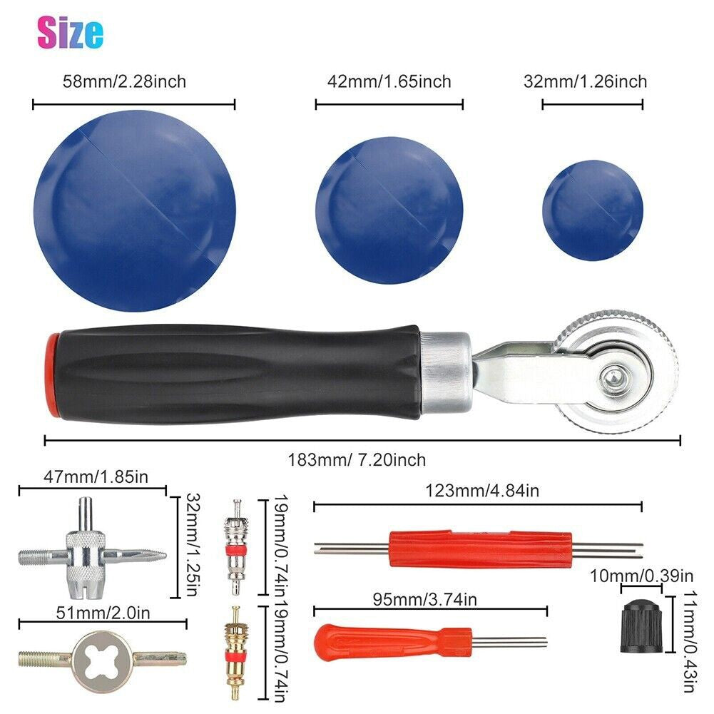 70Pcs 3 Sizes Car Truck Tire Repair Rubber Patch Tools Kit 32/42/58Mm W/ Roller V1189-LWWAL-20260327-05148