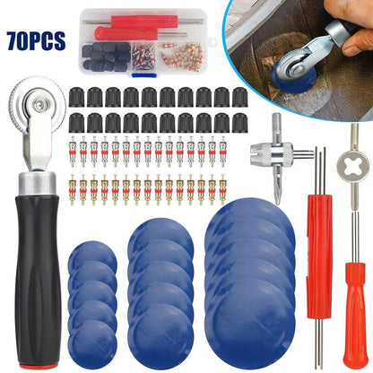 70Pcs 3 Sizes Car Truck Tire Repair Rubber Patch Tools Kit 32/42/58Mm W/ Roller V1189-LWWAL-20260327-05148