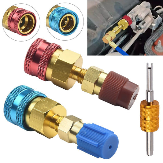 R1234Yf To R134A Quick Coupler Adapter Car Low Side Air Conditioning Fitting Kit V1189-LWWAL-20260327-05151