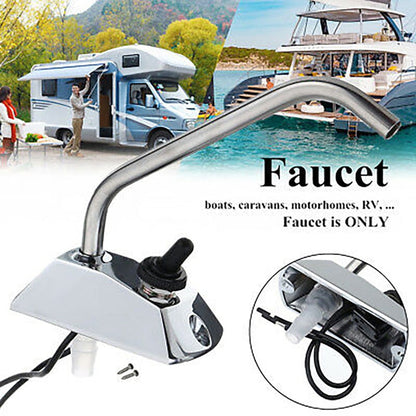 12V Galley Electric Water Pump Tap Faucet Water Tap W/ Switch for Caravan Boat V1189-LWWAL-20260327-05152