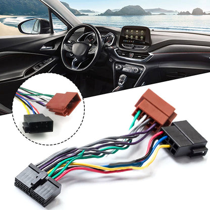 Car Radio Wire Harness 20 Pin Cd Audio Wiring Connector Iso Split Female Cable V1189-LWWAL-20260327-05153